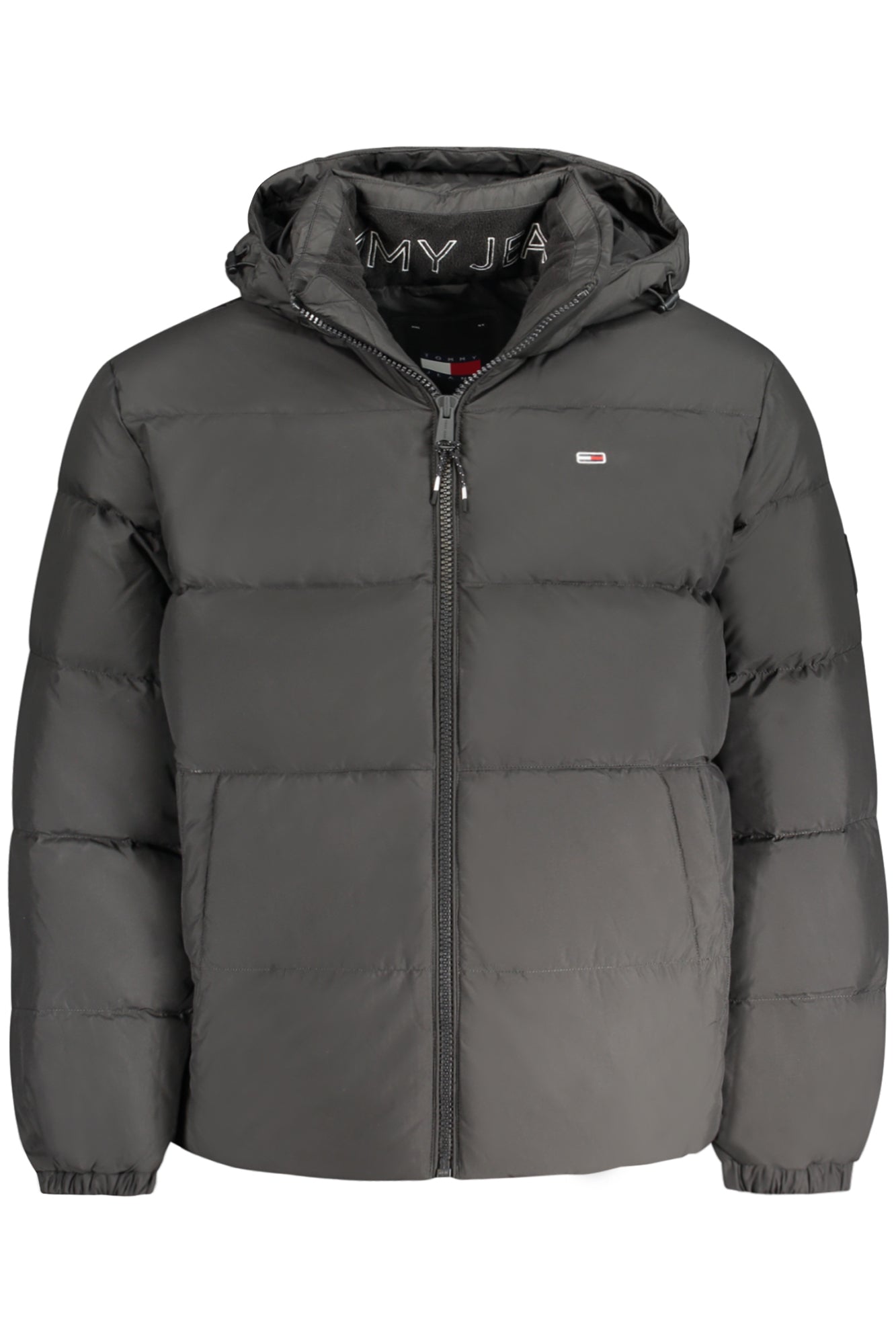 TOMMY HILFIGER Herren Jacke – Langarm-Jacke, mit Kapuze Schwarz