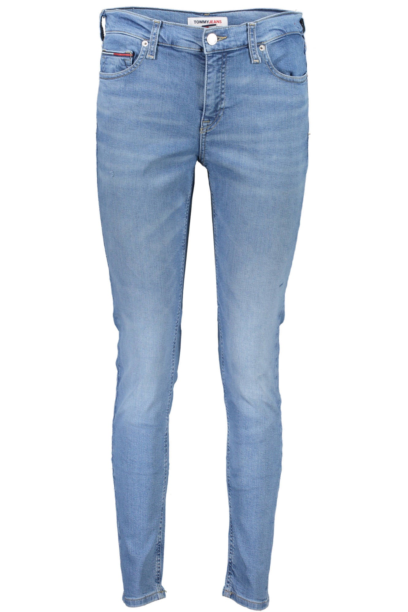 Tommy Hilfiger Damen-Jeans Blau – Nora Mid Rise Skinny mit Wascheffekt | soulluna Hellblau