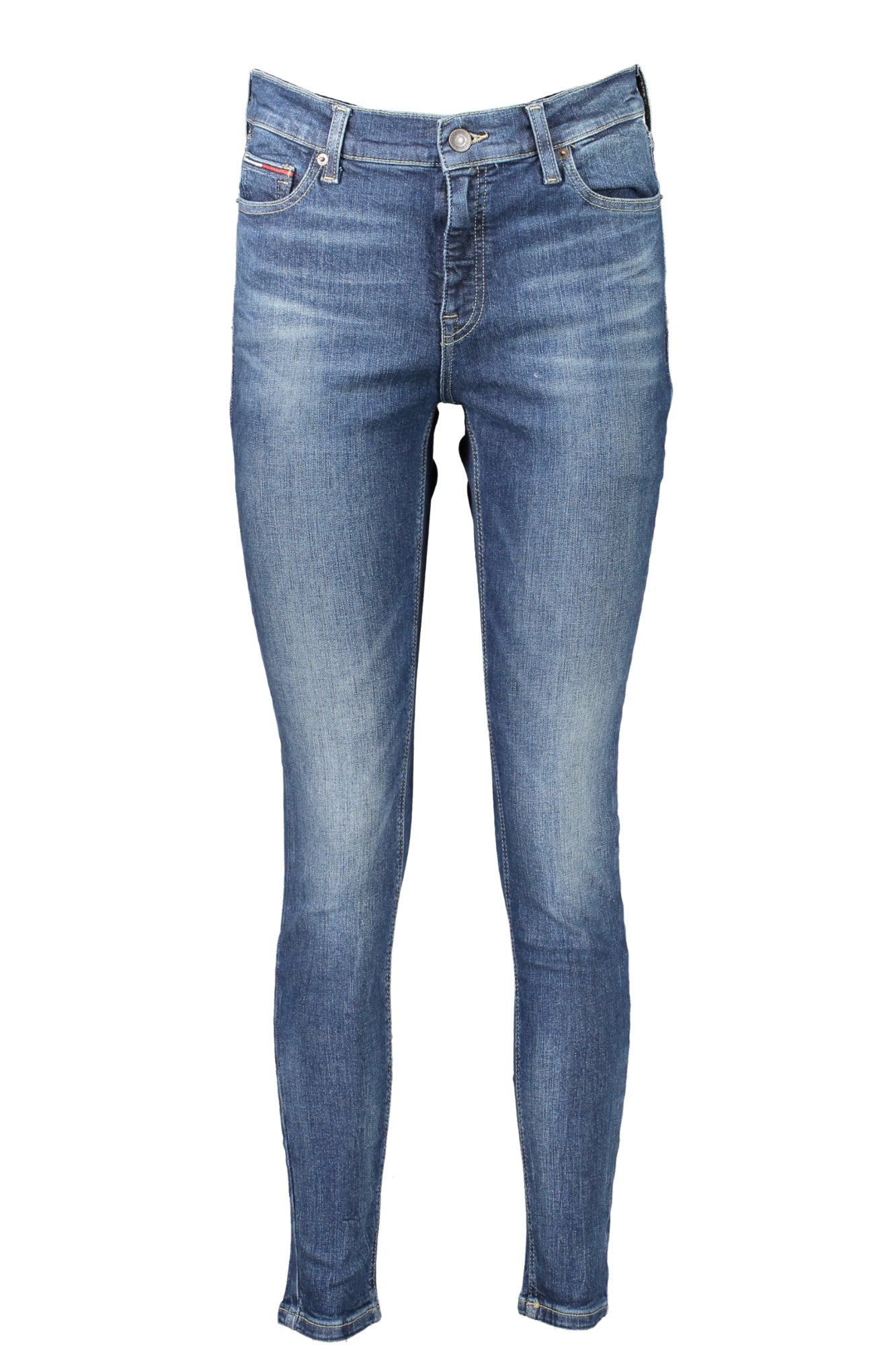 Tommy Hilfiger Damen-Jeans Blau – Röhrenjeans Nora mit mittlerer Leibhöhe Blau