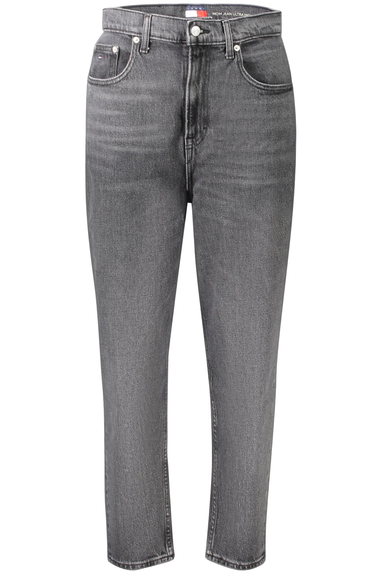 Tommy Hilfiger Jeans Damen Schwarz – Ultra High Tapered Mom Jeans Denim Schwarz