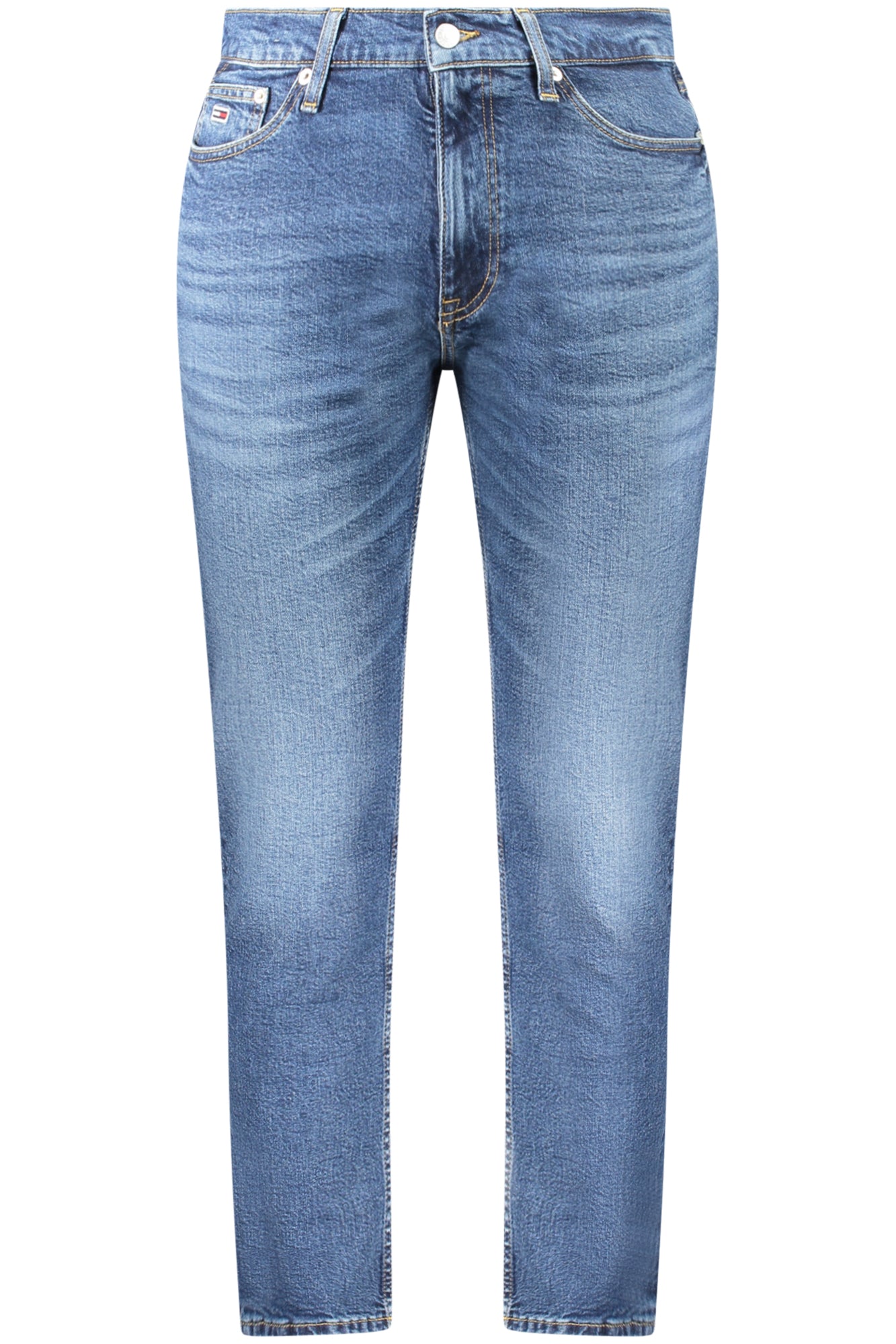 Tommy Hilfiger Denim Jeans Herren – Regular Tapered Fit aus regenerativer Baumwolle Blau