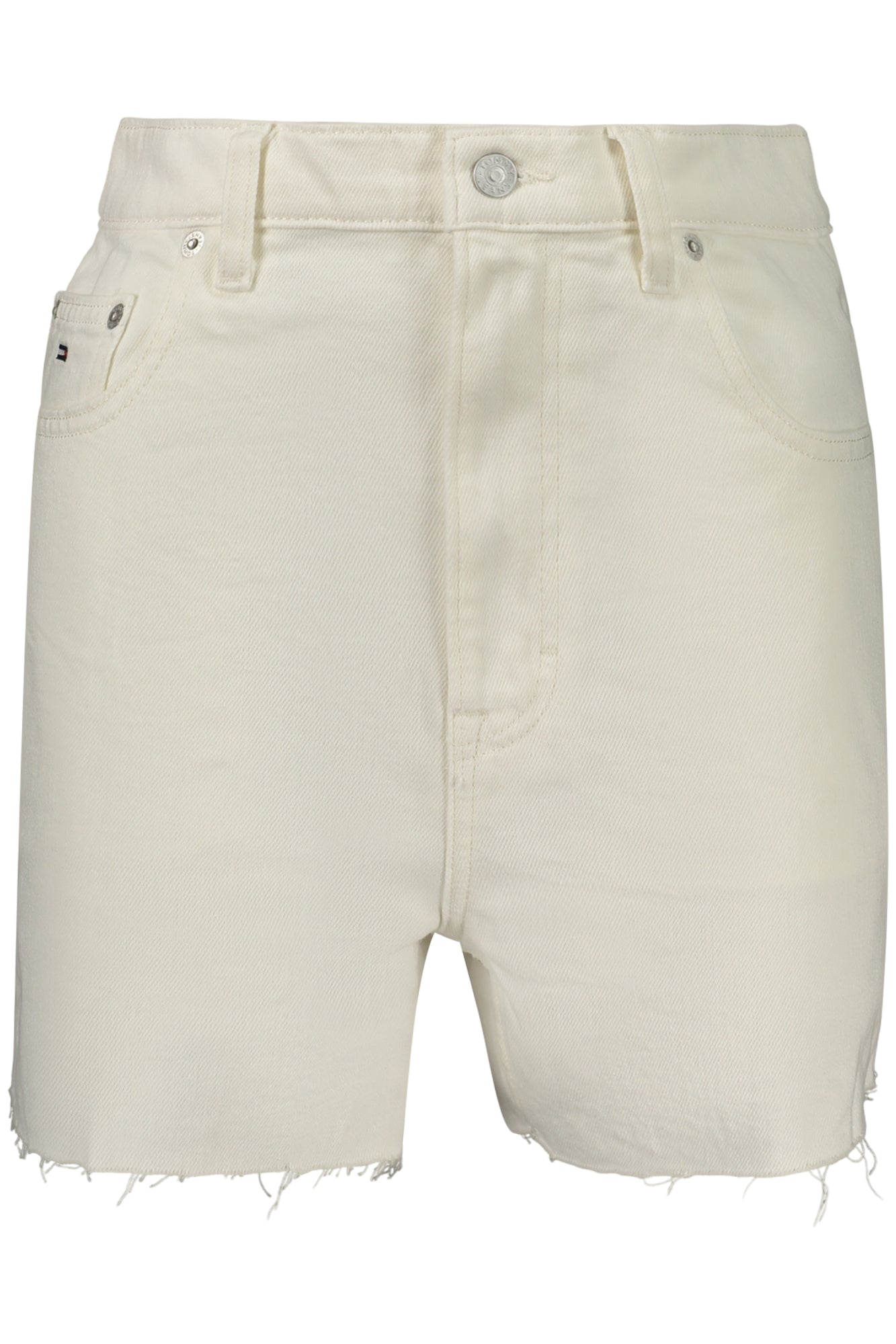TOMMY HILFIGER Damen Shorts – Jeans, mit Taschen kaufen Weiß