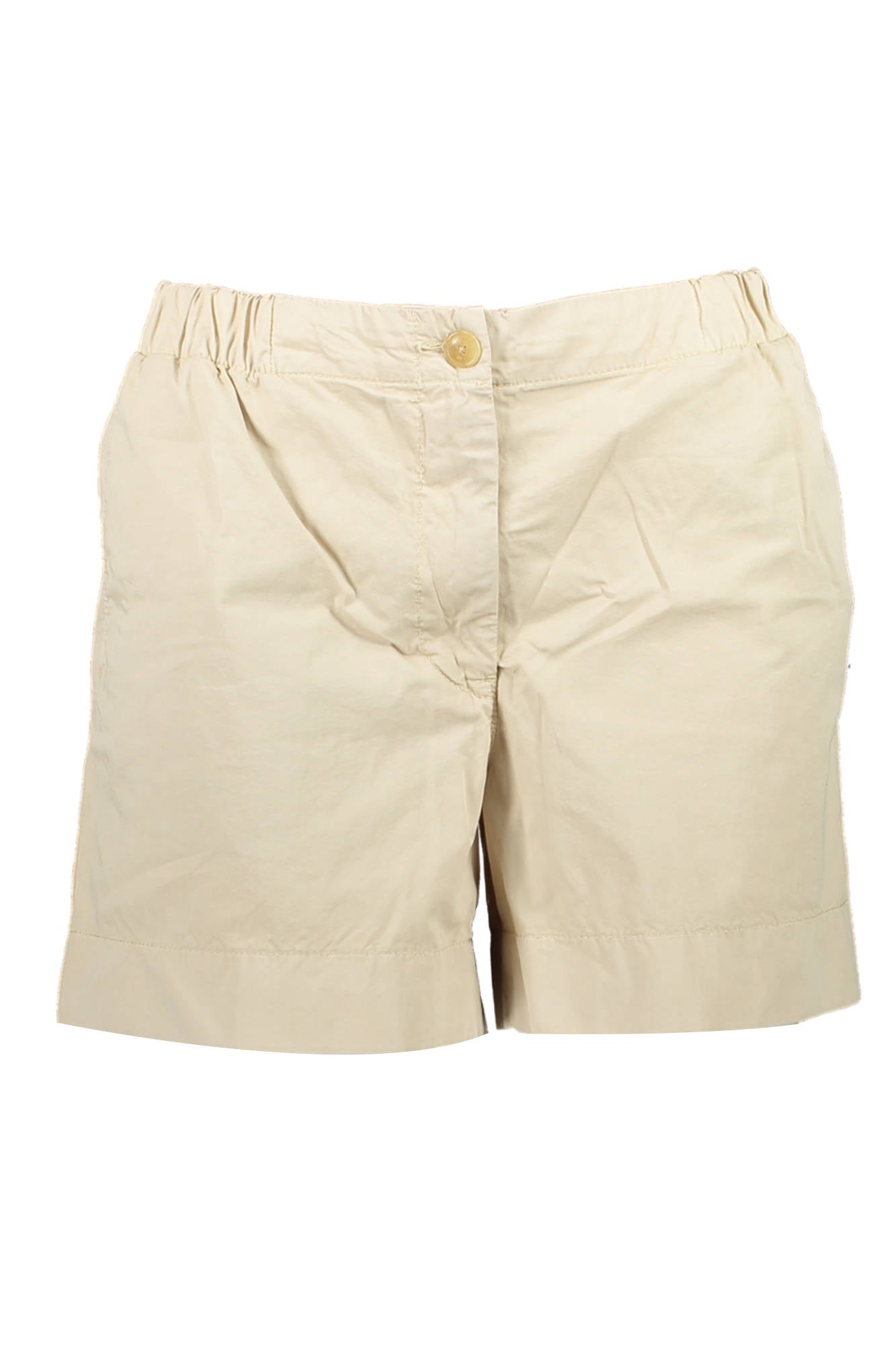 Tommy Hilfiger Damen Kurze Hose Beige – Elastischer Bund aus Bio-Baumwolle Beige