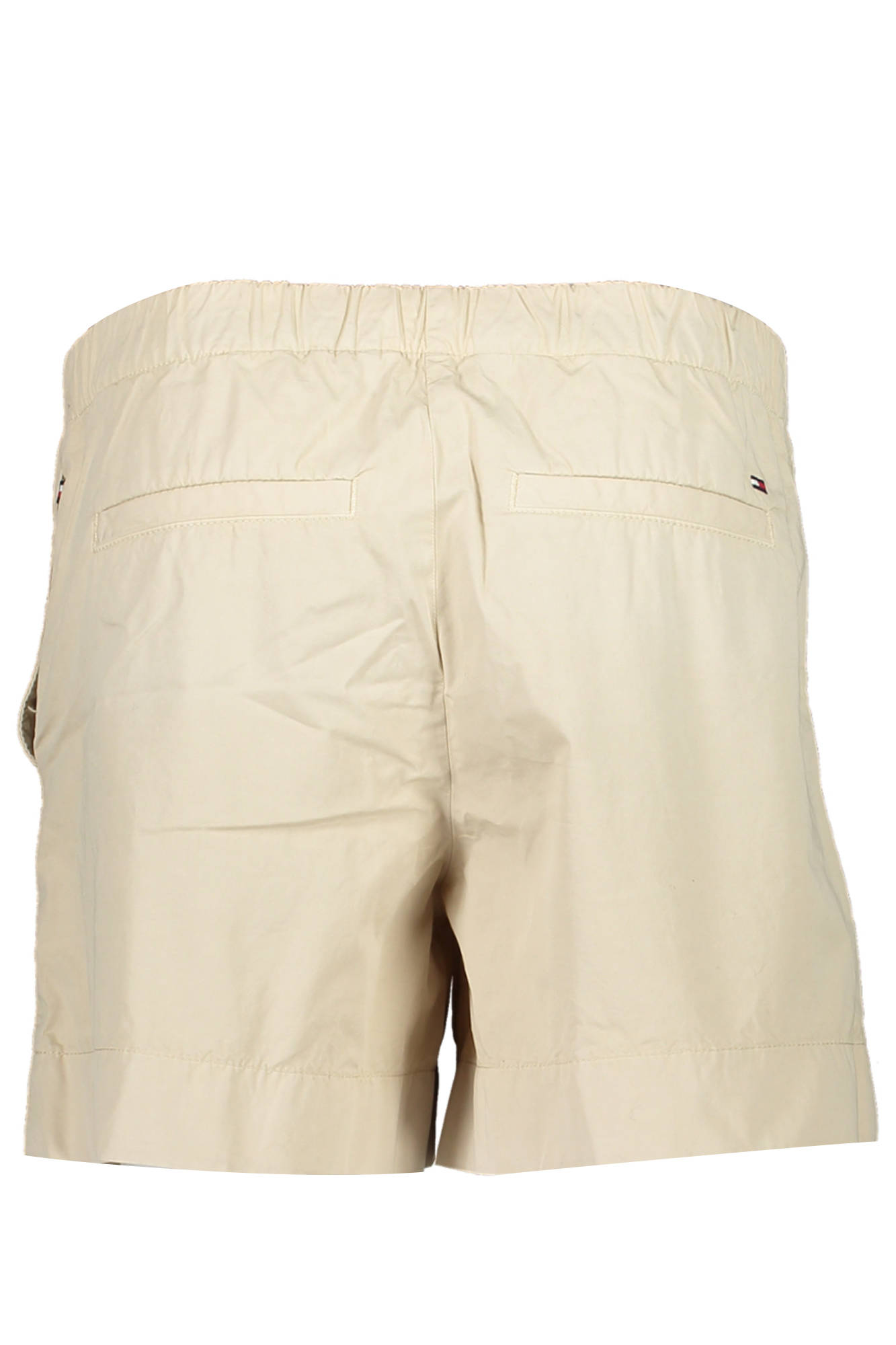 Tommy Hilfiger Damen Kurze Hose Beige – Elastischer Bund aus Bio-Baumwolle Beige