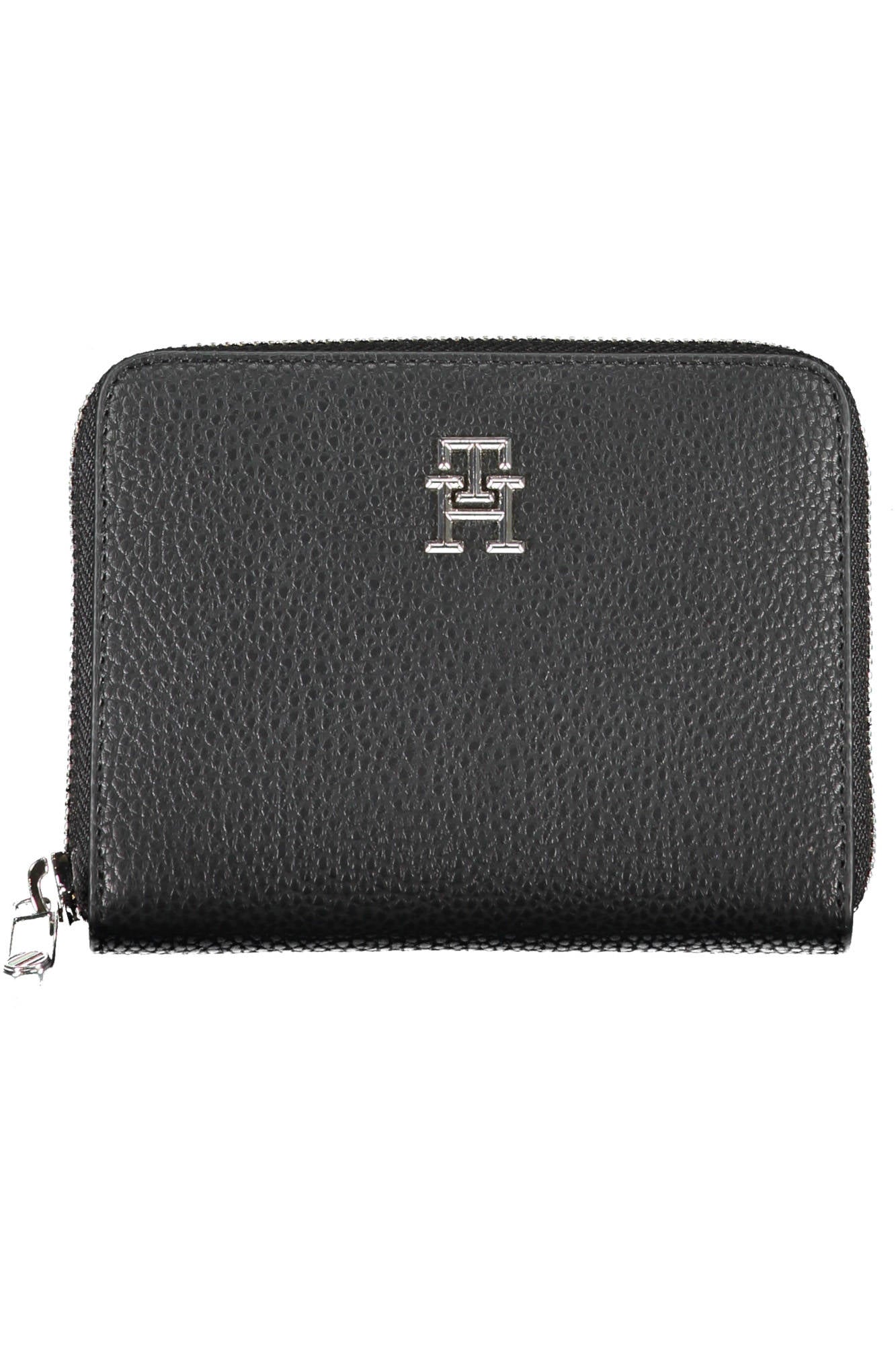 Tommy Hilfiger Geldbörse Damen Schwarz – Elegante Portemonnaie mit 5 Fächern Schwarz Hauptbild