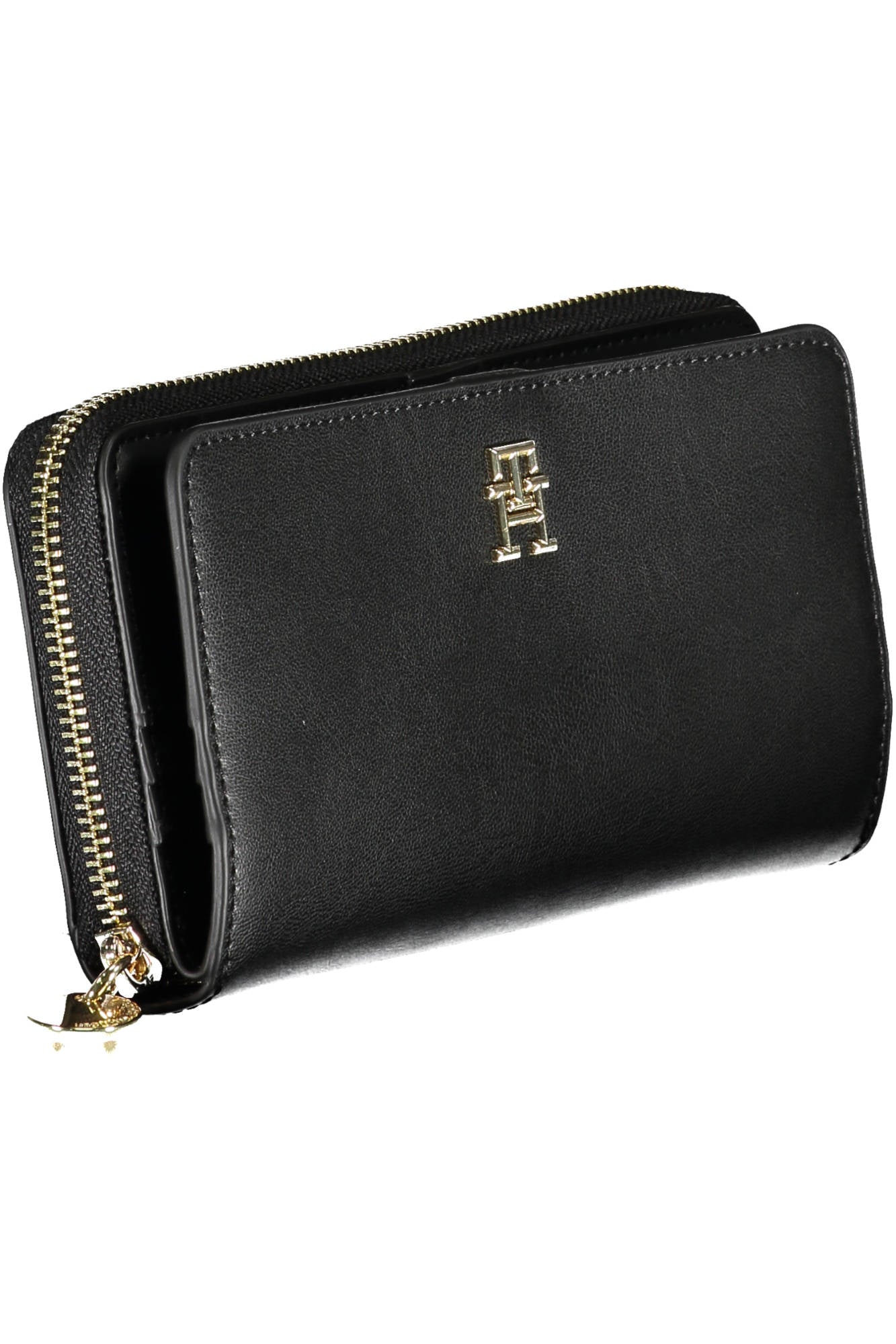 Tommy Hilfiger Damengeldbörse Schwarz – Elegante Brieftasche mit Reißverschluss Schwarz