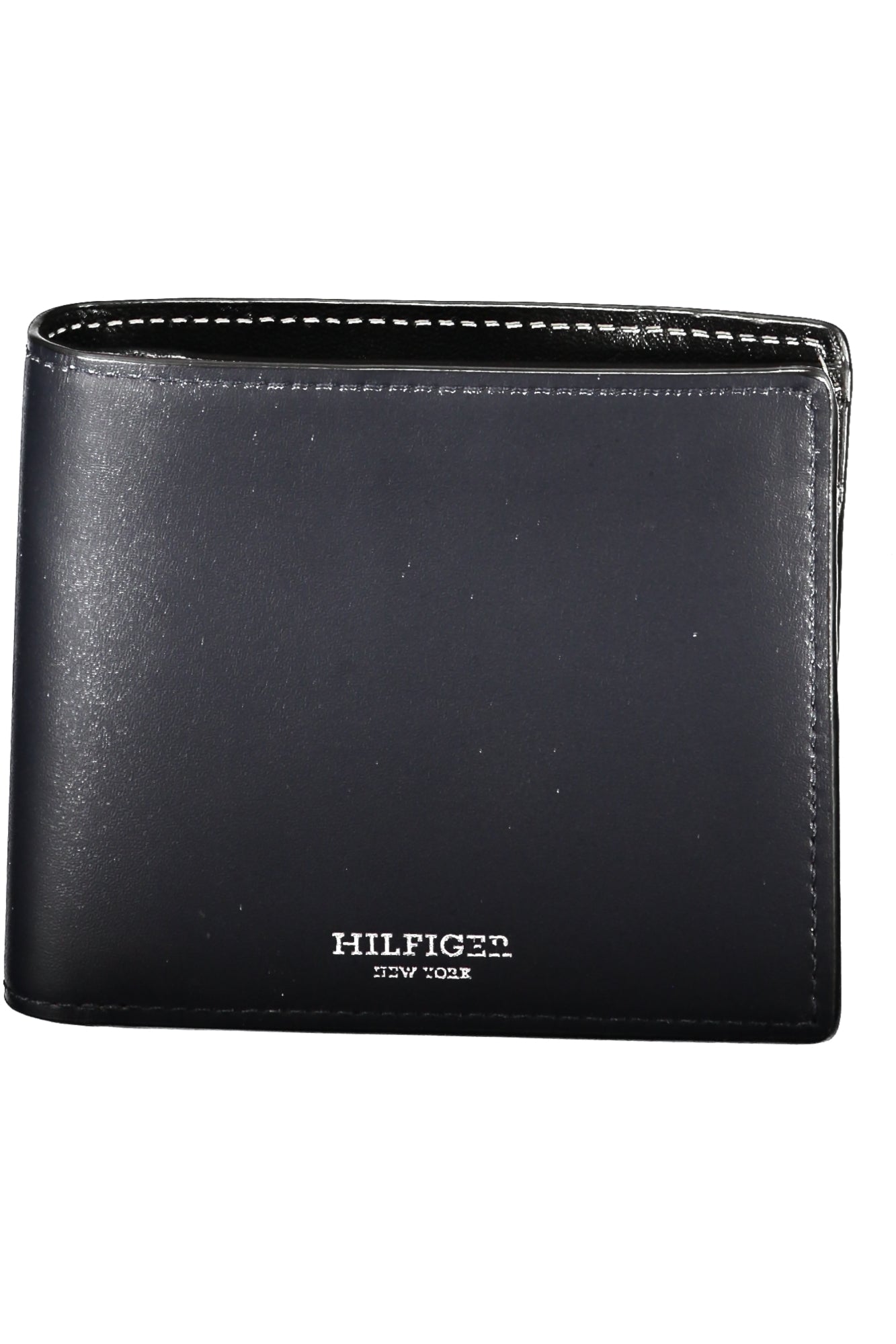Tommy Hilfiger Geldbörse Herren – Blaue Brieftasche aus Leder mit Logo Blau Hauptbild