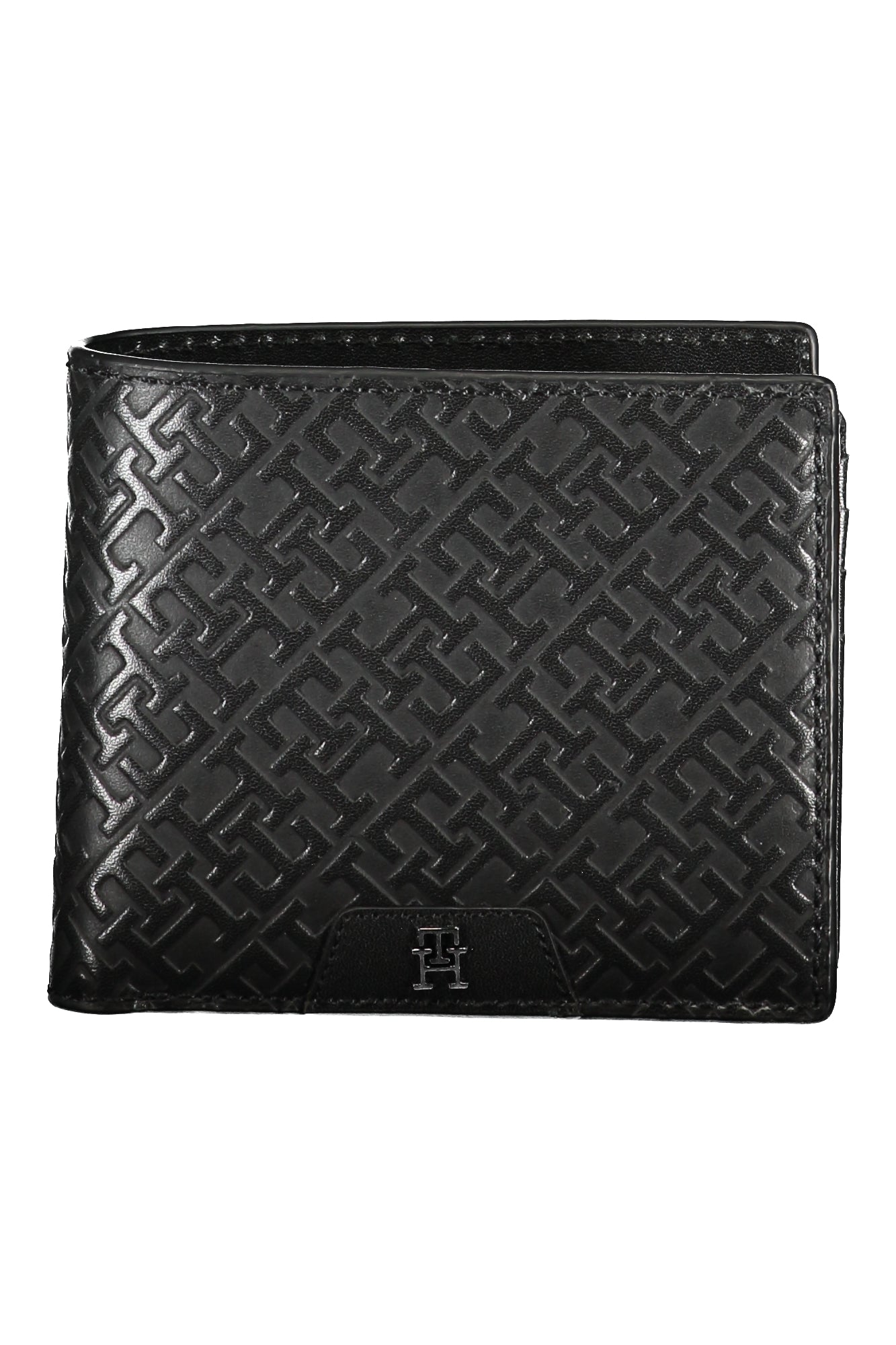 Tommy Hilfiger Geldbörse Herren Schwarz – Elegante Pelle Brieftasche mit Logo Schwarz
