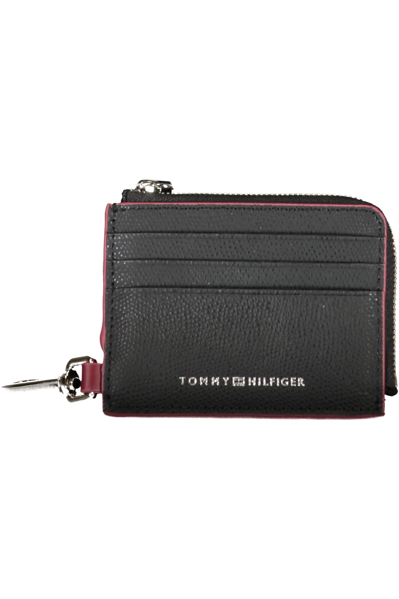 Tommy Hilfiger Geldbörse Herren Schwarz – Pelle Brieftasche mit Karabinerhaken Schwarz