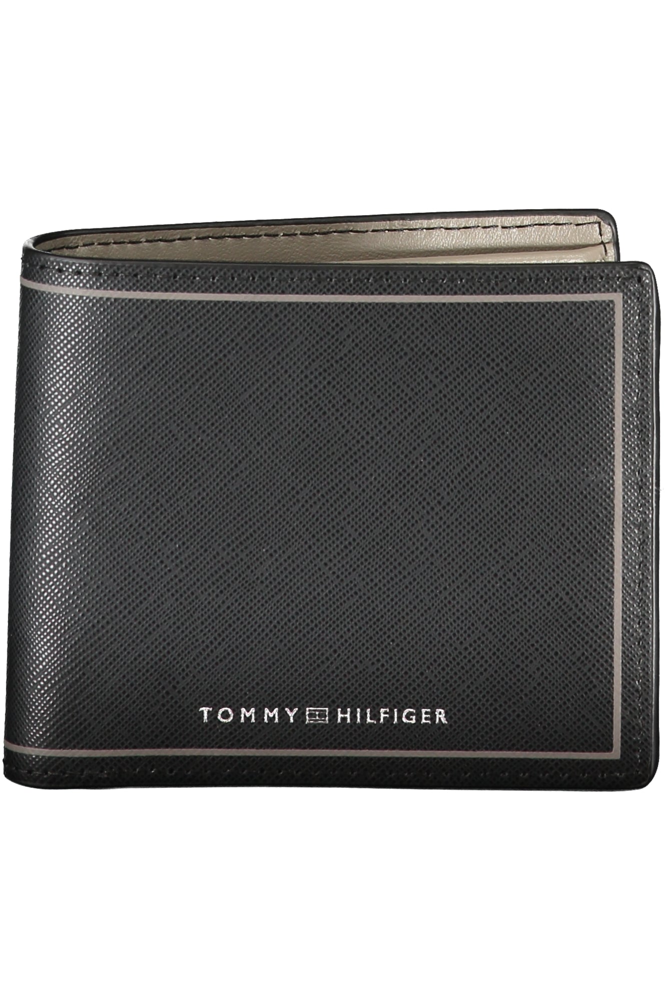Tommy Hilfiger Geldbörse Herren Schwarz – Elegante Pelle Geldbörse mit Logo Schwarz