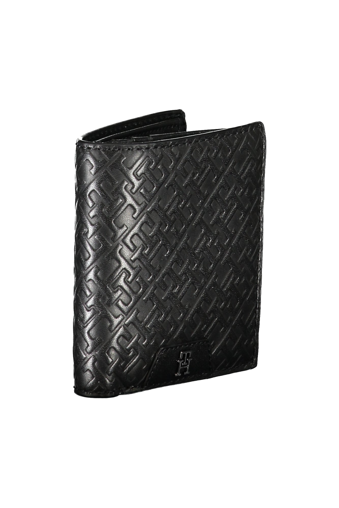 Tommy Hilfiger Geldbörse Herren Schwarz – Elegante Pelle Brieftasche mit Logo Schwarz