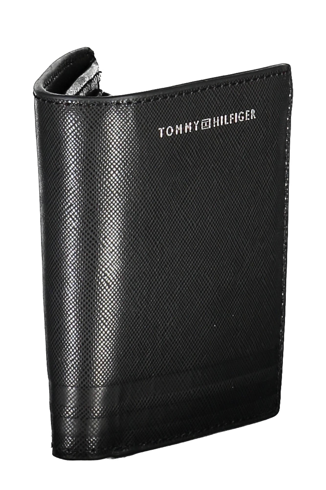 Tommy Hilfiger Schwarze Herrenbrieftasche Schwarz