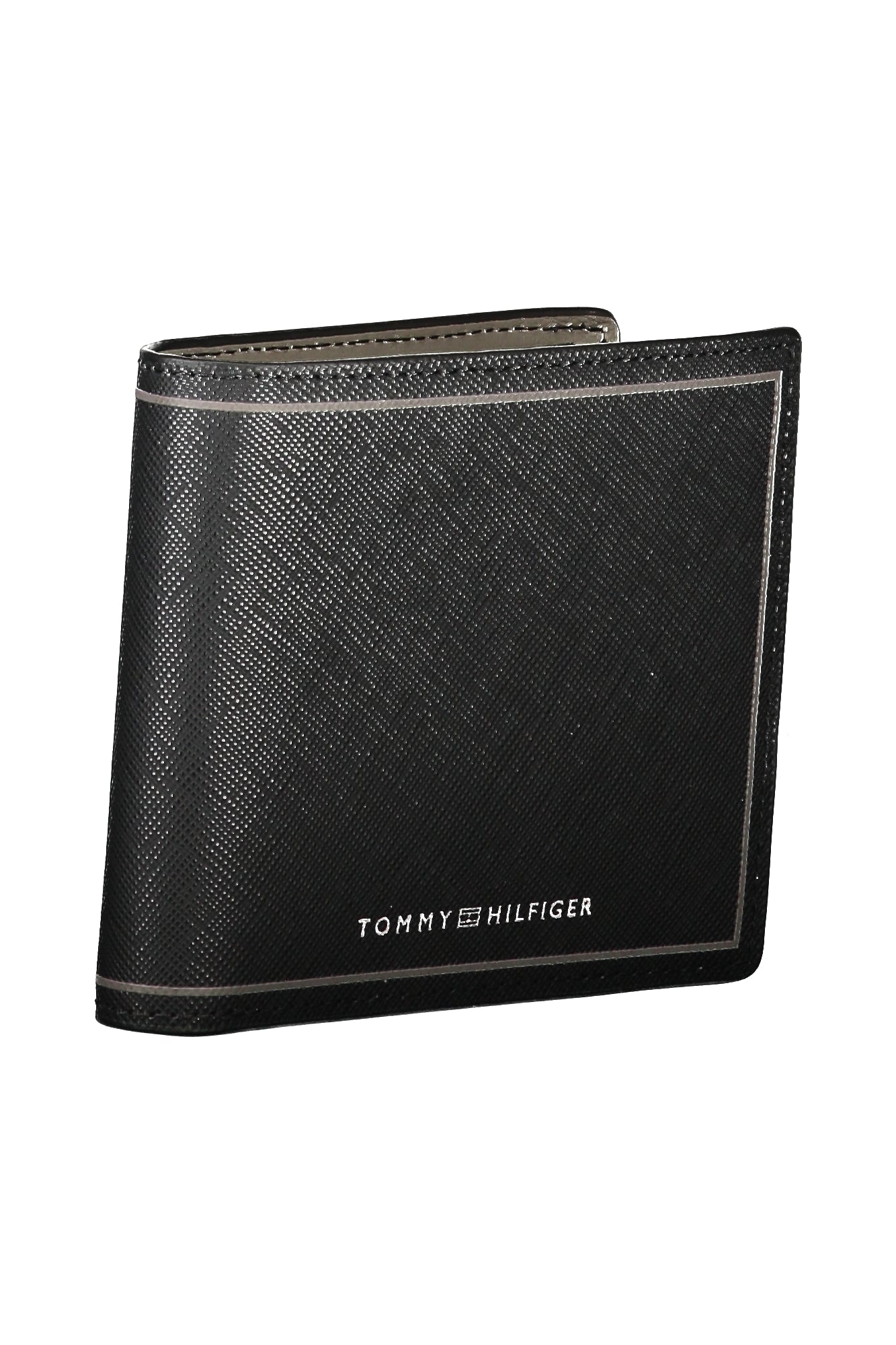 Tommy Hilfiger Geldbörse Herren Schwarz – Elegante Pelle-Brieftasche mit Logo Schwarz
