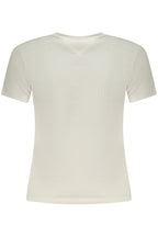TOMMY HILFIGER DAMEN-T-SHIRT MIT KURZEN ÄRMELN, WEISS