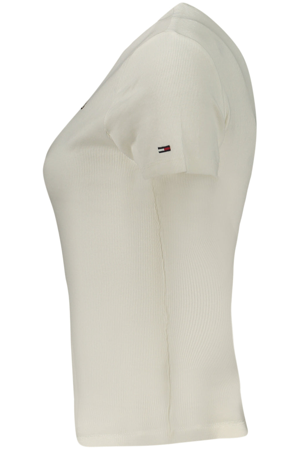 TOMMY HILFIGER DAMEN-T-SHIRT MIT KURZEN ÄRMELN, WEISS