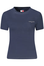 TOMMY HILFIGER DAMEN KURZARM T-SHIRT BLAU