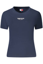 TOMMY HILFIGER DAMEN KURZARM T-SHIRT BLAU