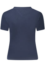 TOMMY HILFIGER DAMEN KURZARM T-SHIRT BLAU