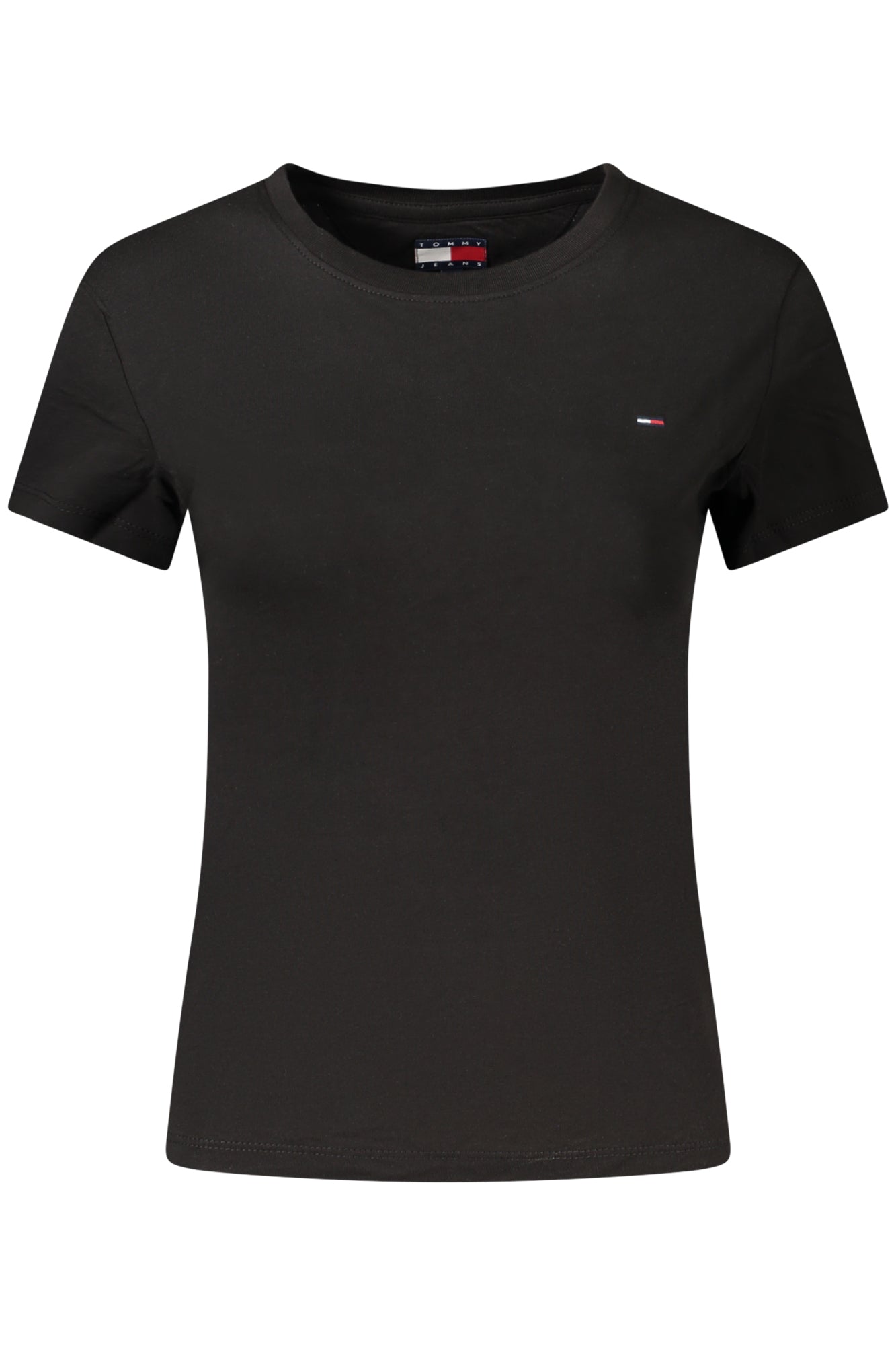 TOMMY HILFIGER Damen T-Shirt – aus Baumwolle | T-Shirts Schwarz