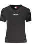 TOMMY HILFIGER DAMEN KURZARM T-SHIRT SCHWARZ