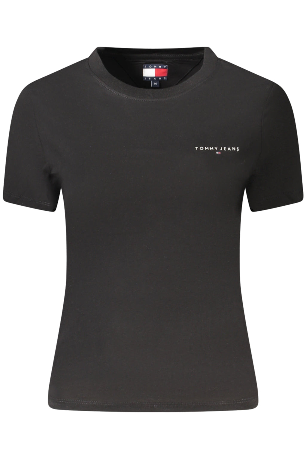 TOMMY HILFIGER DAMEN KURZARM T-SHIRT SCHWARZ