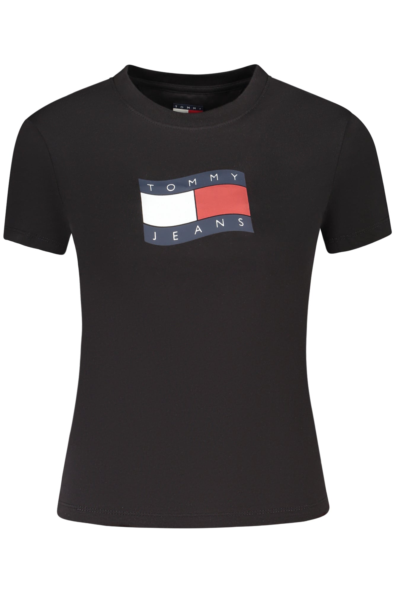 TOMMY HILFIGER Damen T-Shirt – aus Baumwolle | T-Shirts Schwarz