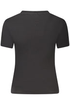 TOMMY HILFIGER DAMEN KURZARM T-SHIRT SCHWARZ