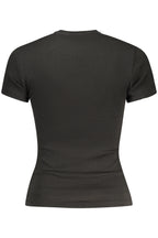 TOMMY HILFIGER DAMEN-T-SHIRT MIT KURZEN ÄRMELN, SCHWARZ