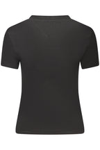 TOMMY HILFIGER DAMEN KURZARM T-SHIRT SCHWARZ