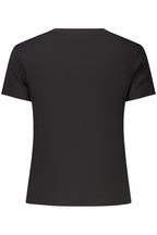 TOMMY HILFIGER DAMEN KURZARM T-SHIRT SCHWARZ