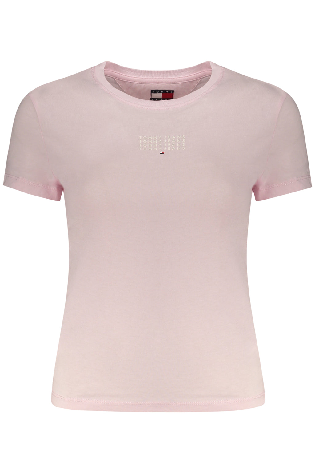 TOMMY HILFIGER DAMEN-T-SHIRT IN PINK MIT KURZEN ÄRMELN
