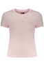 TOMMY HILFIGER DAMEN-T-SHIRT IN PINK MIT KURZEN ÄRMELN