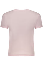 TOMMY HILFIGER DAMEN-T-SHIRT IN PINK MIT KURZEN ÄRMELN