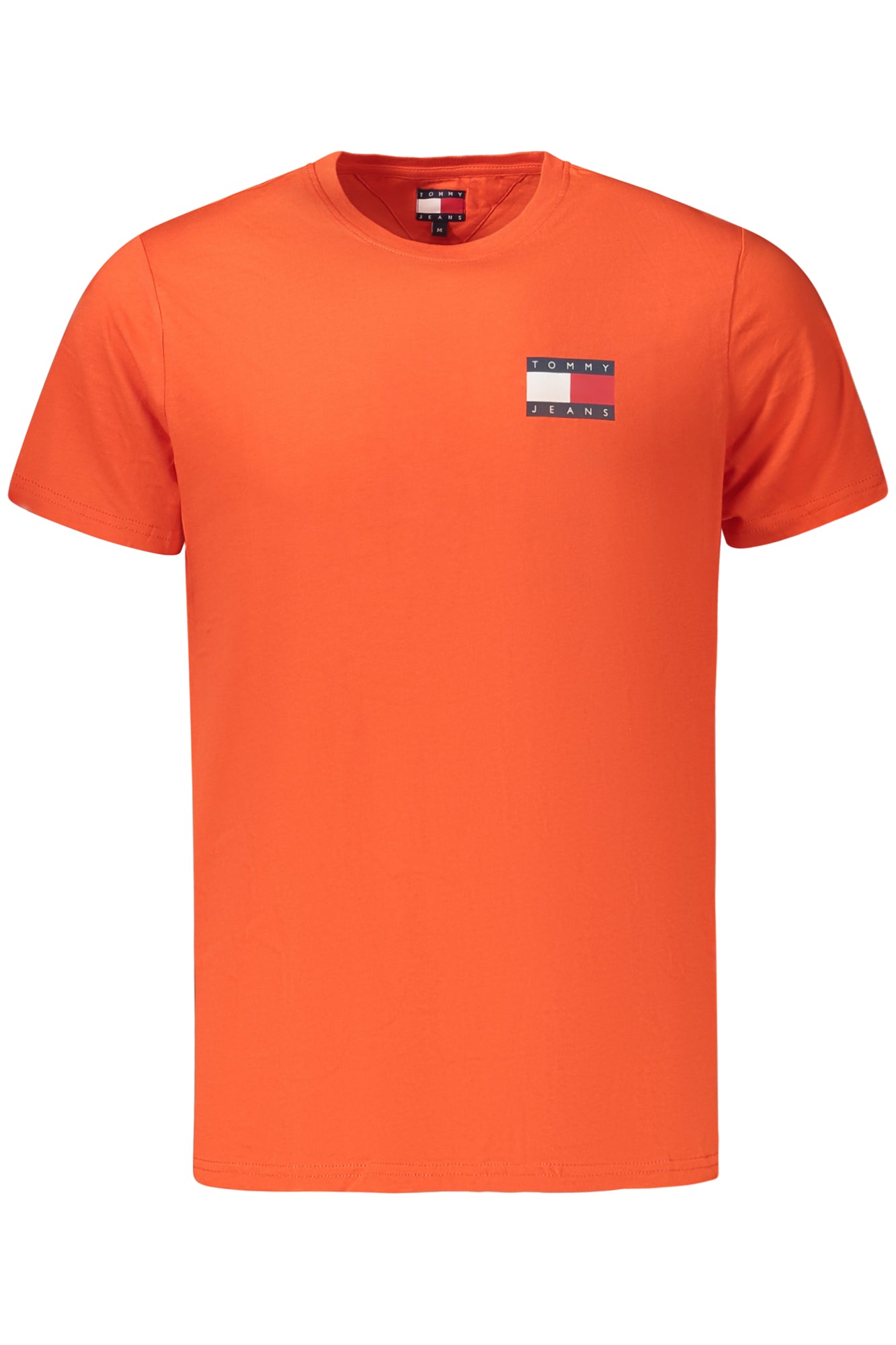 TOMMY HILFIGER Herren T-Shirt – Kurzarm, aus Baumwolle Orange