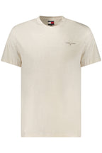 TOMMY HILFIGER HERREN KURZARM T-SHIRT BEIGE