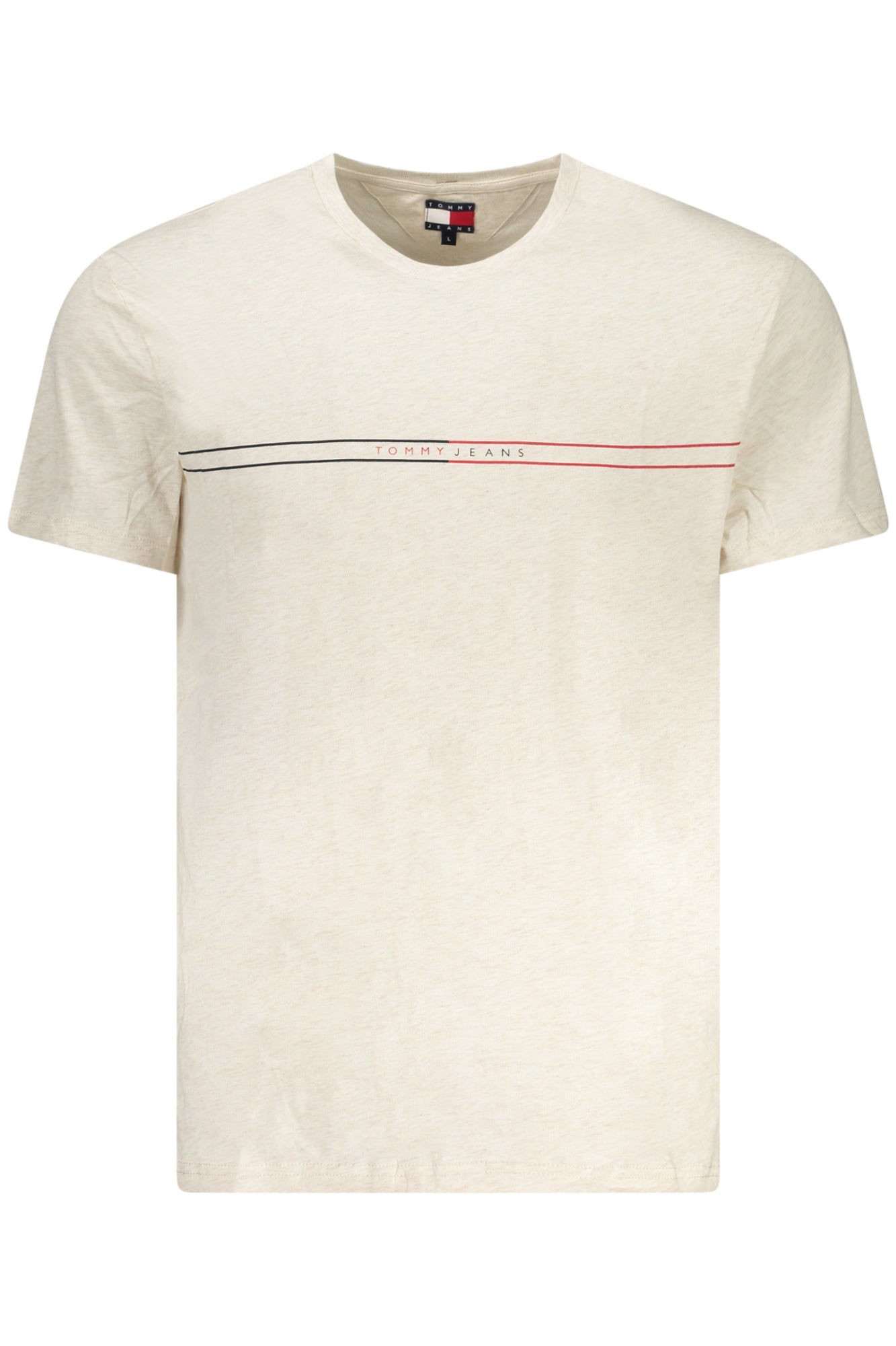 TOMMY HILFIGER Herren T-Shirt – Kurzarm, aus Baumwolle Beige Hauptbild