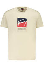 TOMMY HILFIGER HERREN KURZARM T-SHIRT BEIGE