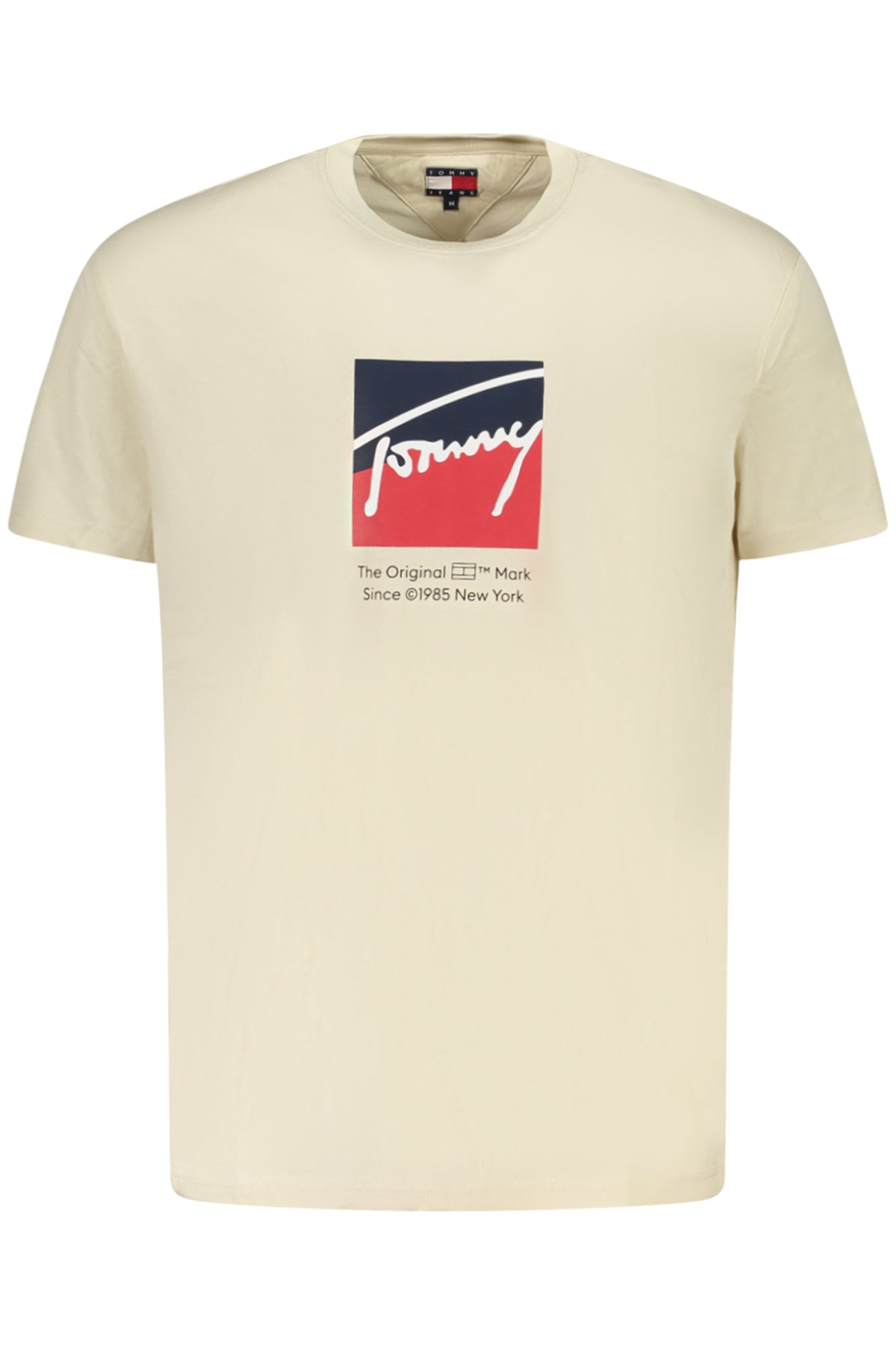 TOMMY HILFIGER HERREN KURZARM T-SHIRT BEIGE