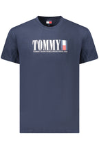 TOMMY HILFIGER HERREN KURZARM T-SHIRT BLAU