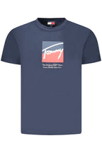 TOMMY HILFIGER HERREN KURZARM T-SHIRT BLAU