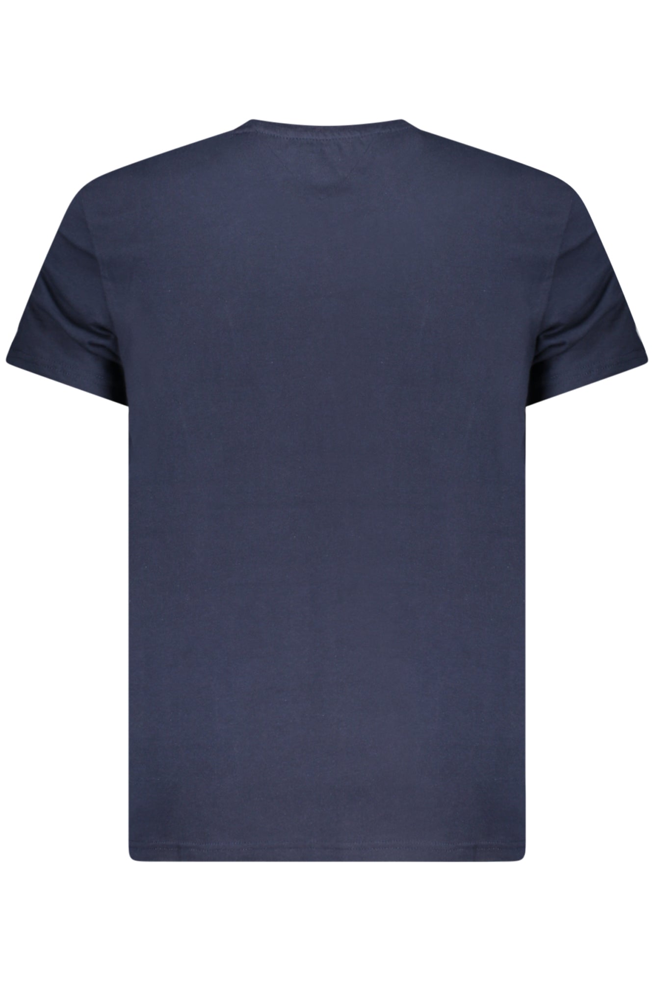 Tommy Hilfiger T-Shirt Herren – Kurzarm Blau mit Logo-Stickerei aus Baumwolle Blau