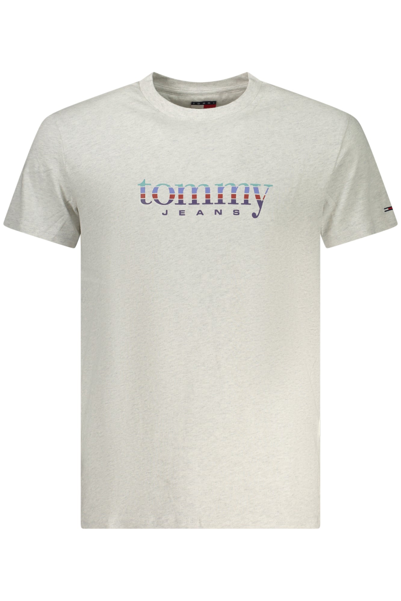 TOMMY HILFIGER Herren T-Shirt – Kurzarm, aus Baumwolle Grau
