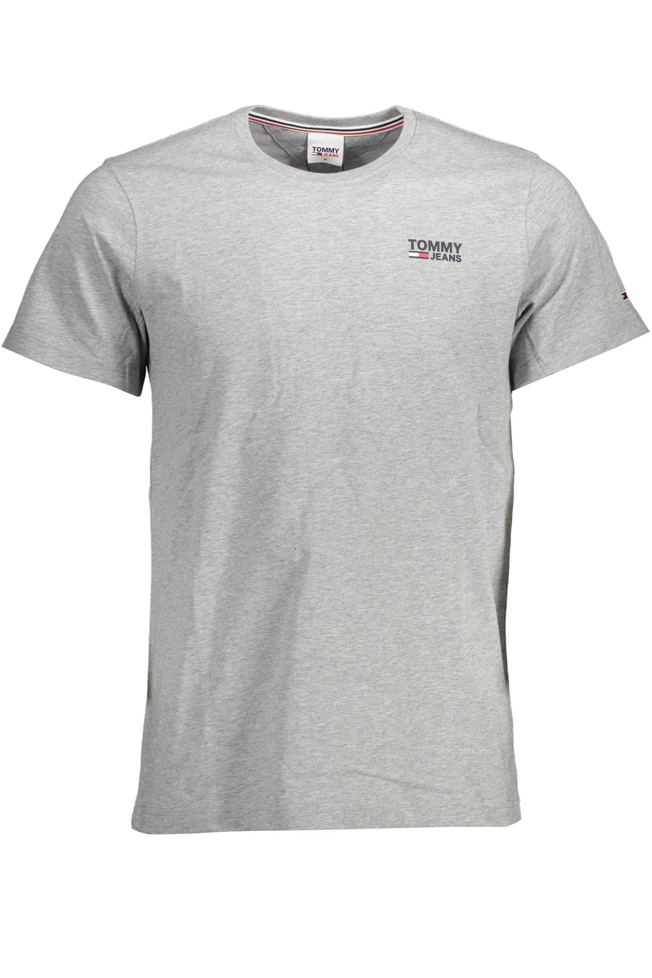 Tommy Hilfiger Herren T-Shirt Grau – Kurzarm aus Bio-Baumwolle Grau Hauptbild