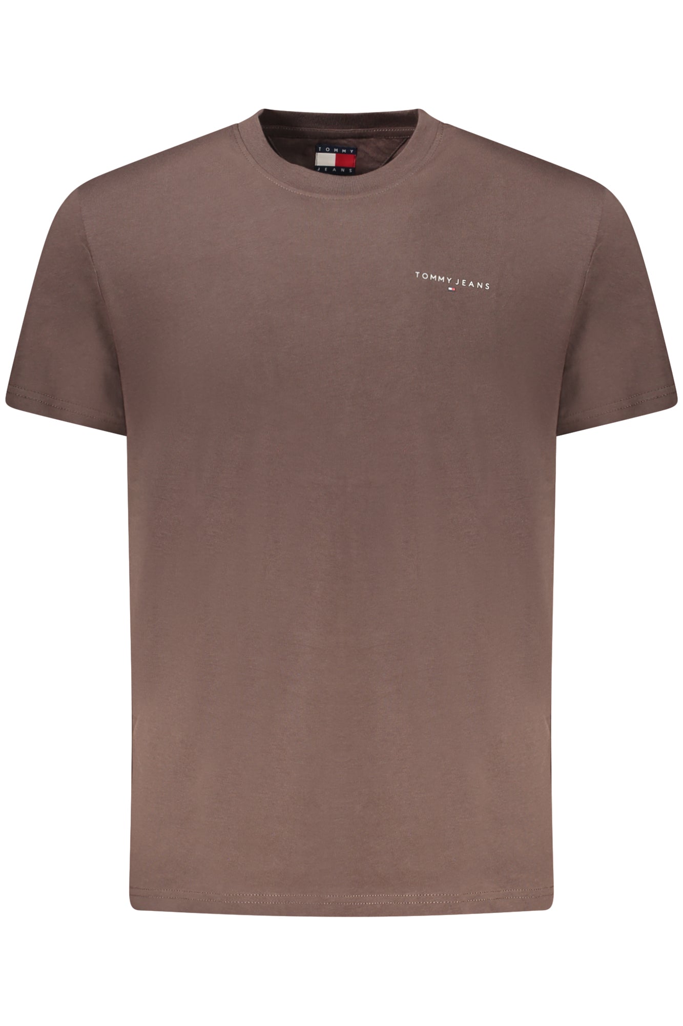 TOMMY HILFIGER Herren T-Shirt – Kurzarm, aus Baumwolle Braun