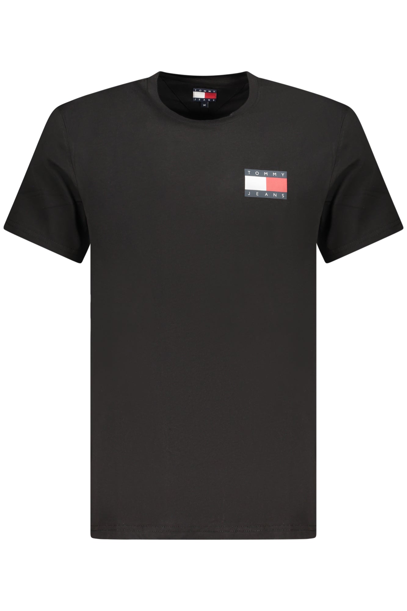 TOMMY HILFIGER Herren T-Shirt – Kurzarm, aus Baumwolle Schwarz