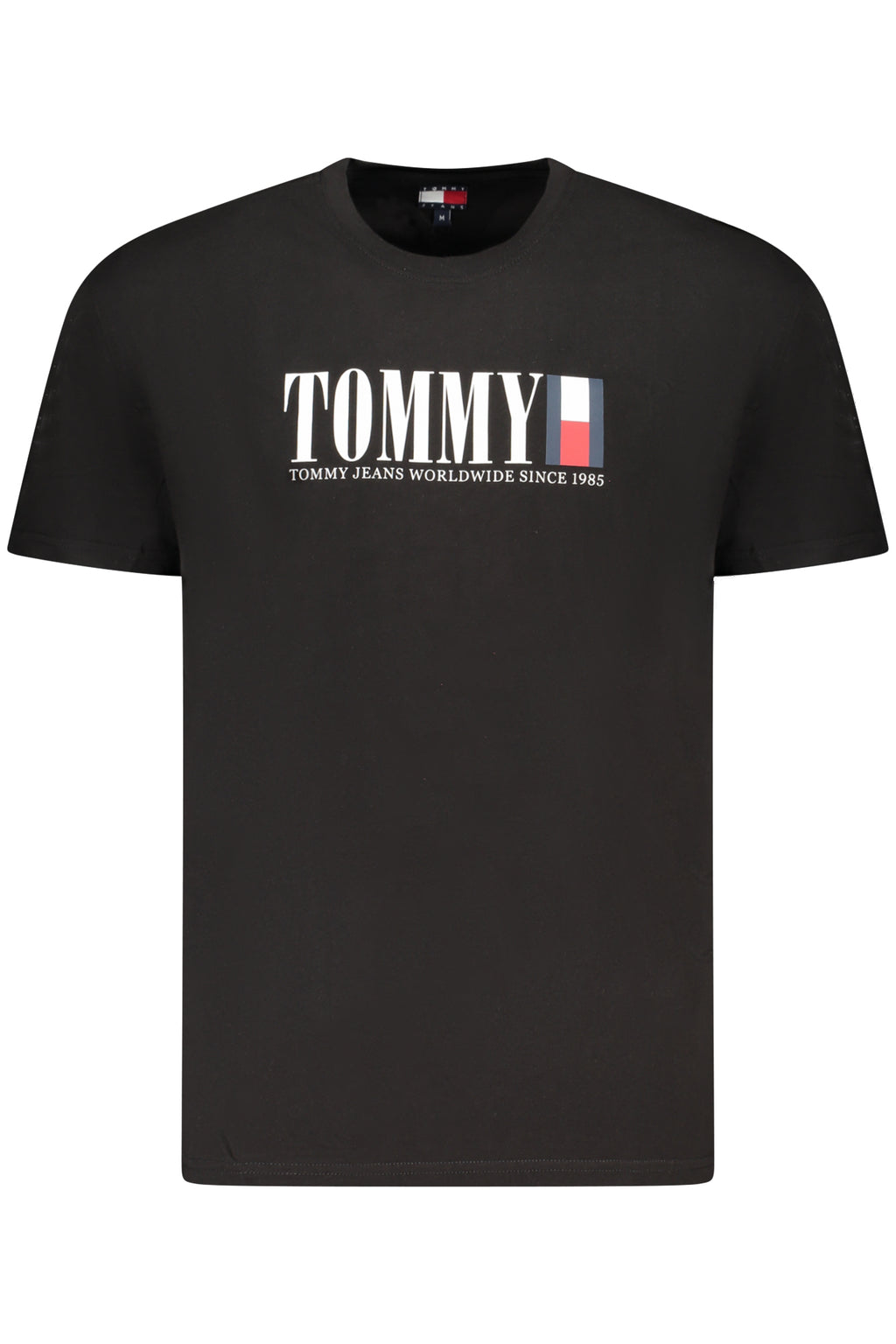 TOMMY HILFIGER HERREN KURZARM T-SHIRT SCHWARZ