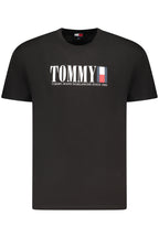 TOMMY HILFIGER HERREN KURZARM T-SHIRT SCHWARZ