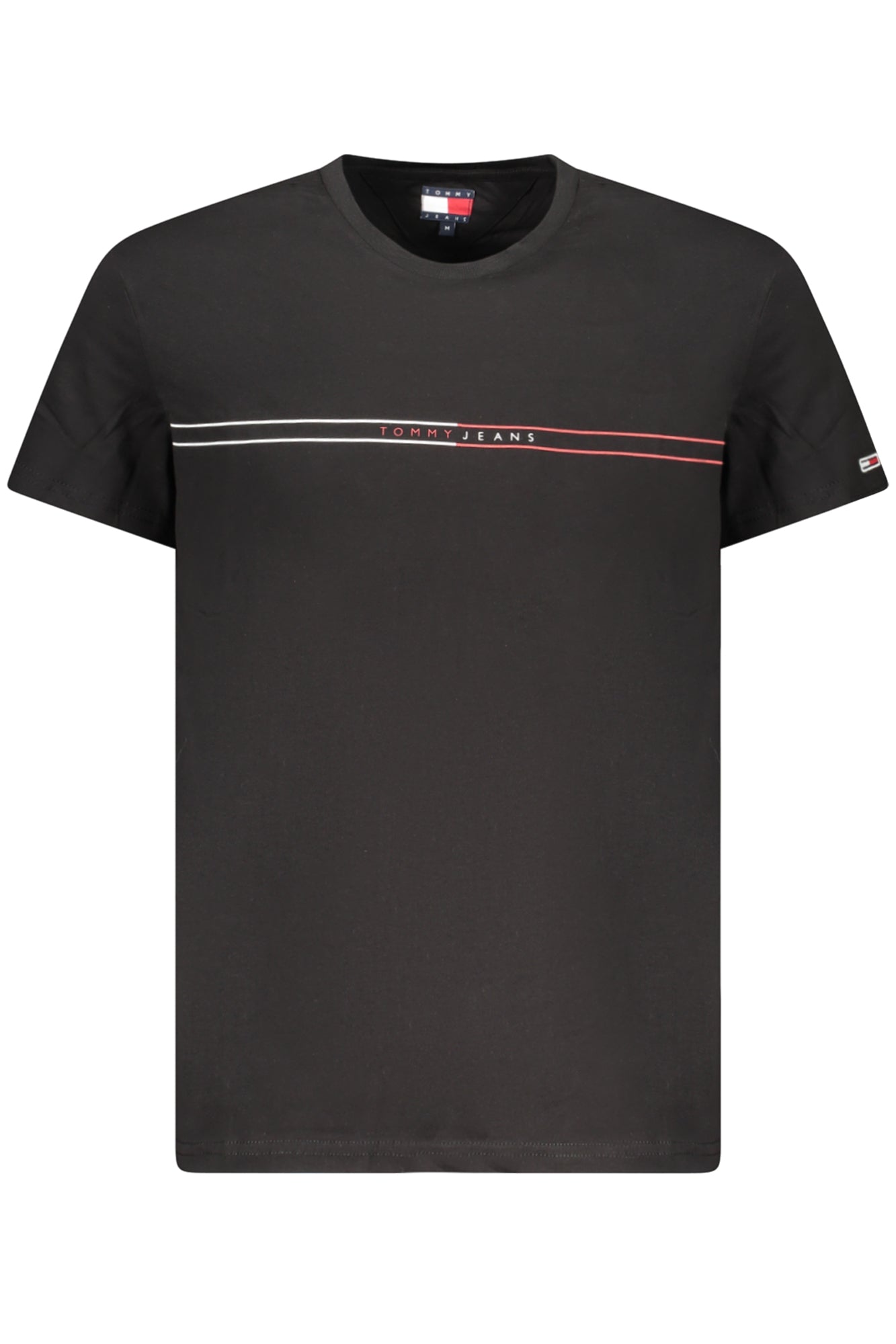 TOMMY HILFIGER Herren T-Shirt – Kurzarm, aus Baumwolle Schwarz