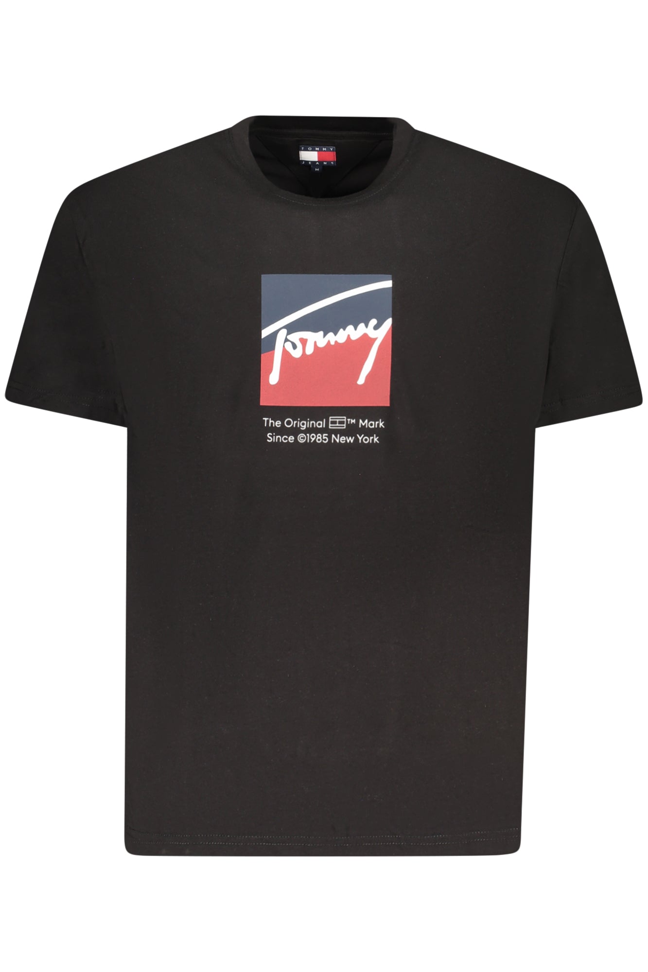 TOMMY HILFIGER HERREN KURZARM T-SHIRT SCHWARZ Hauptbild