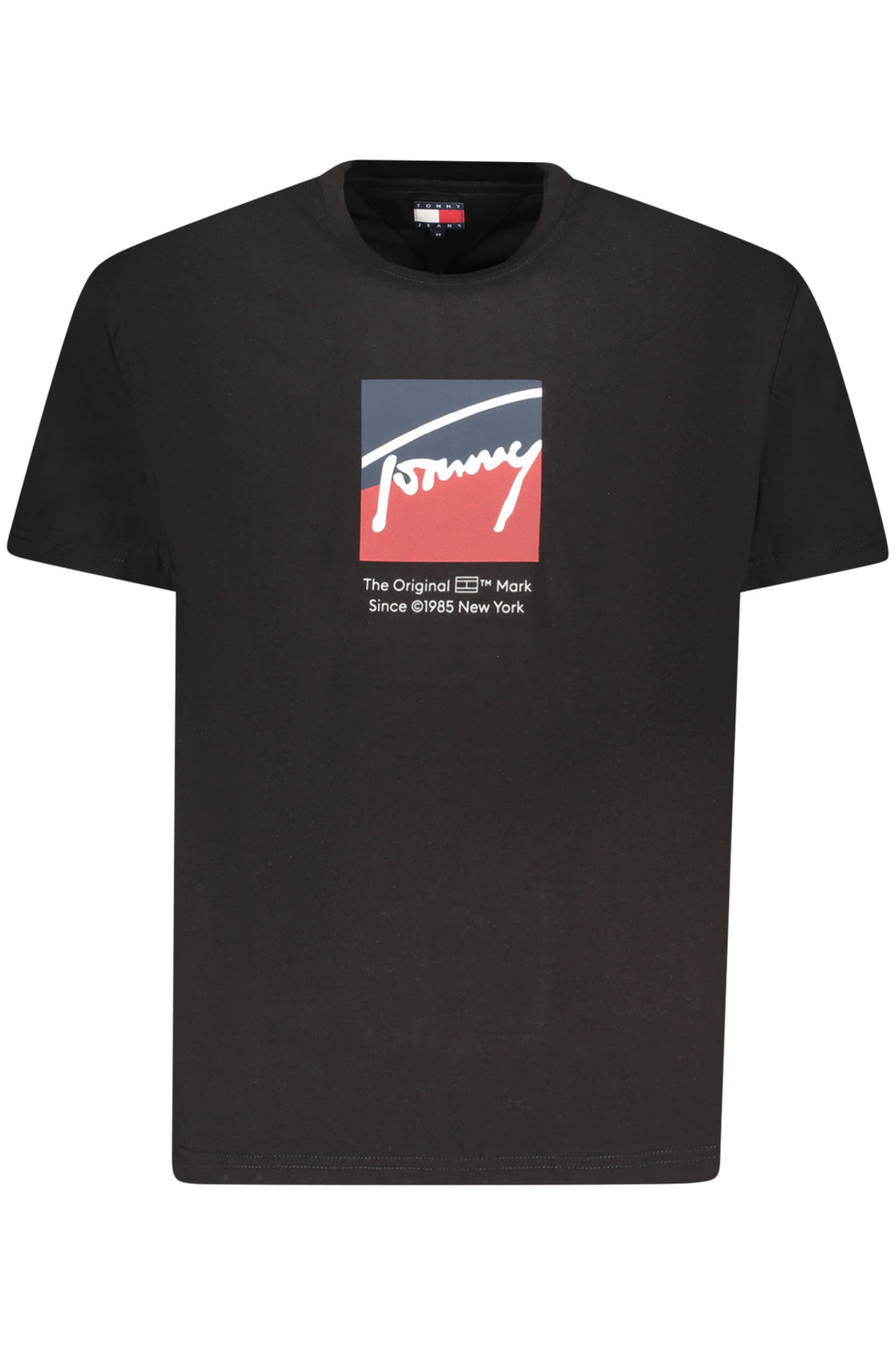 TOMMY HILFIGER HERREN KURZARM T-SHIRT SCHWARZ